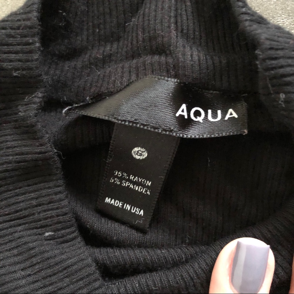 Aqua Shirt with Shoulder Cut Outs - Picture 3 of 3